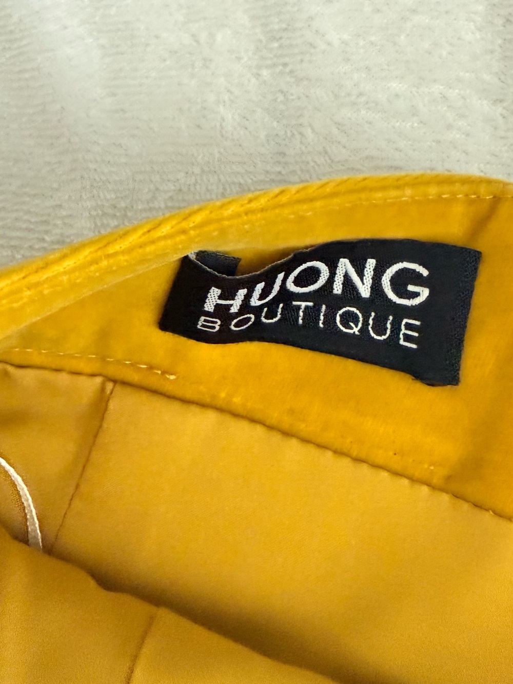 Mustard Yellow Ruffle Mini Skirt - Picture 3 of 3